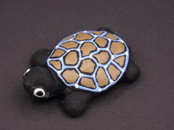  Magnet Kautschuk Schildkröte schwarz